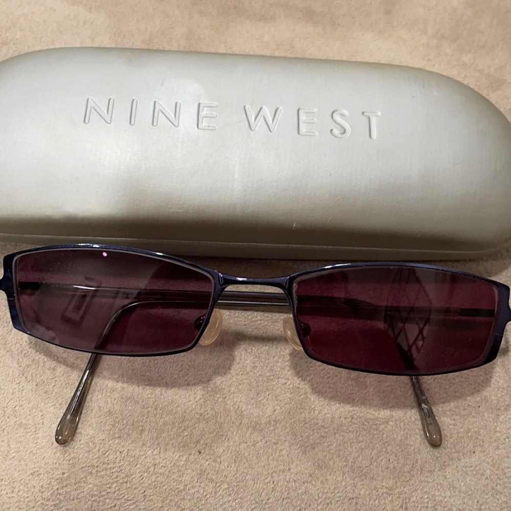 Nine west blue metallic frame - Picture 1 of 3
